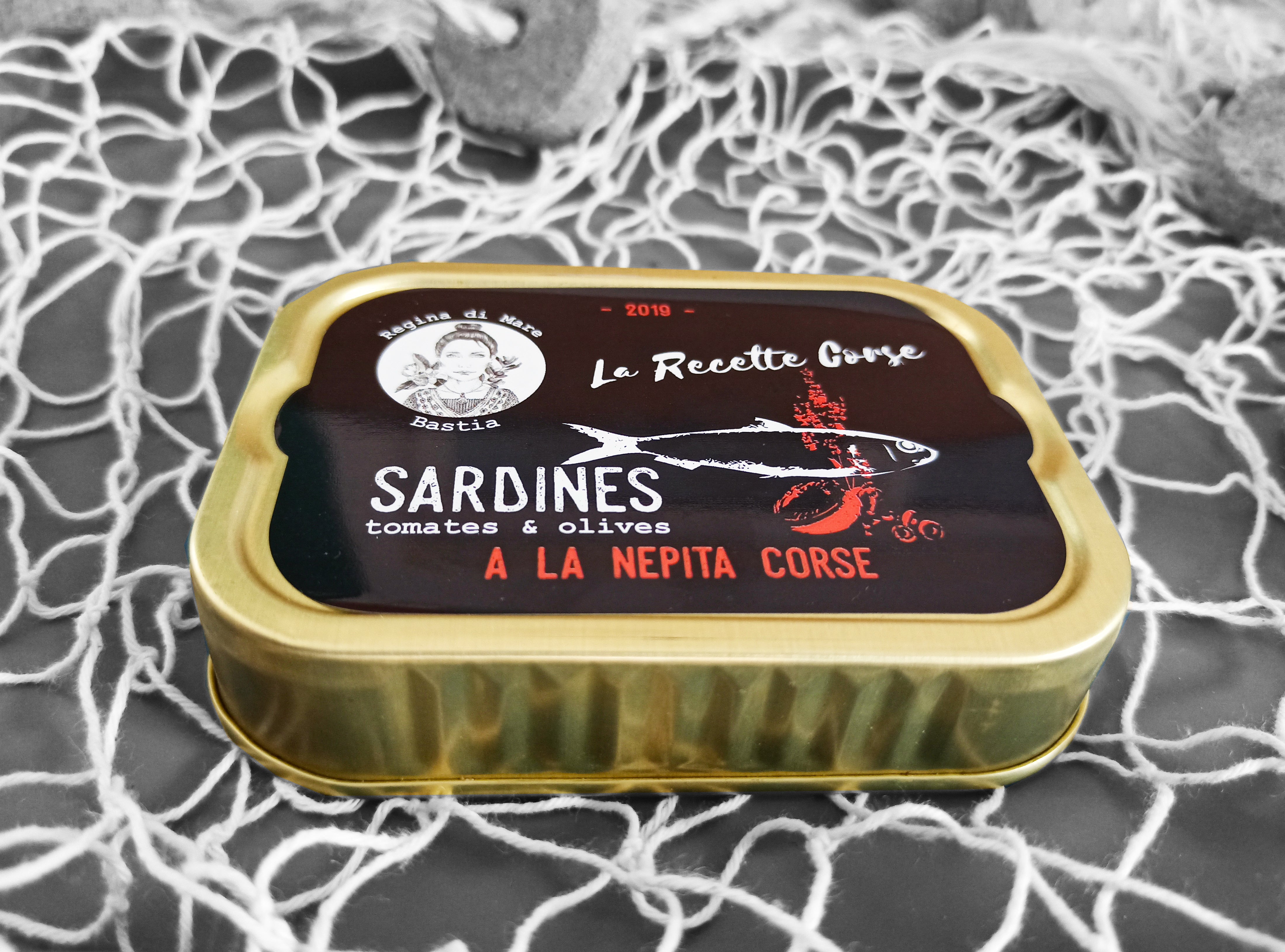 Regina di Mare Sardinen in nativem Olivenöl und korsischer Bergminze aus Korsika