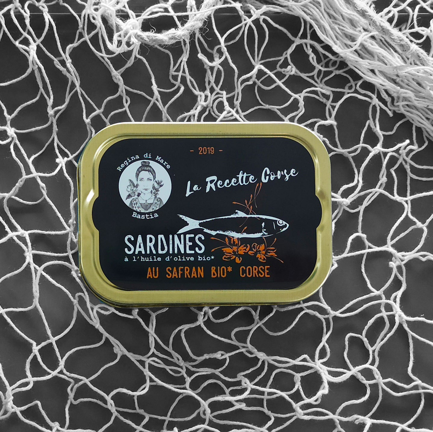 Regina di Mare Sardinen in nativem Olivenöl und korsischem Bio Safran aus Korsika