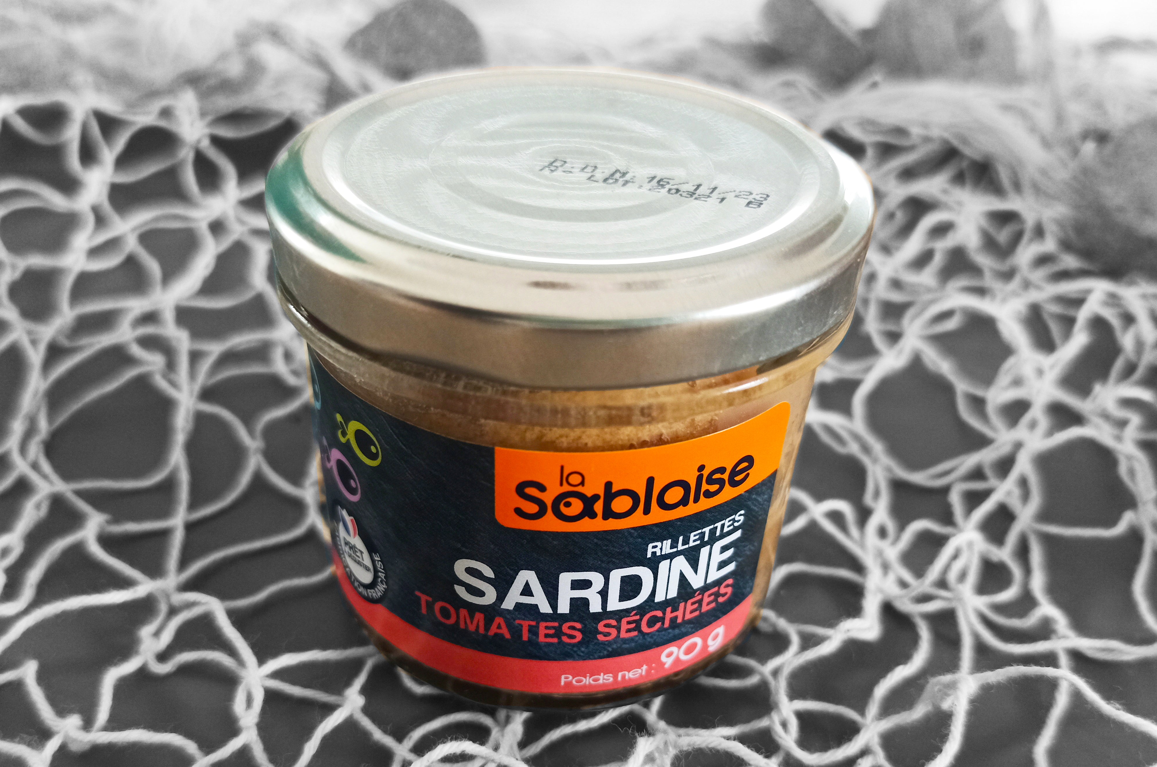 La Sablaise Sardinen Aufstrich Rillette mit getrockneten Tomaten aus Frankreich